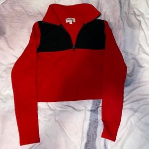 Crybaby red contrast top